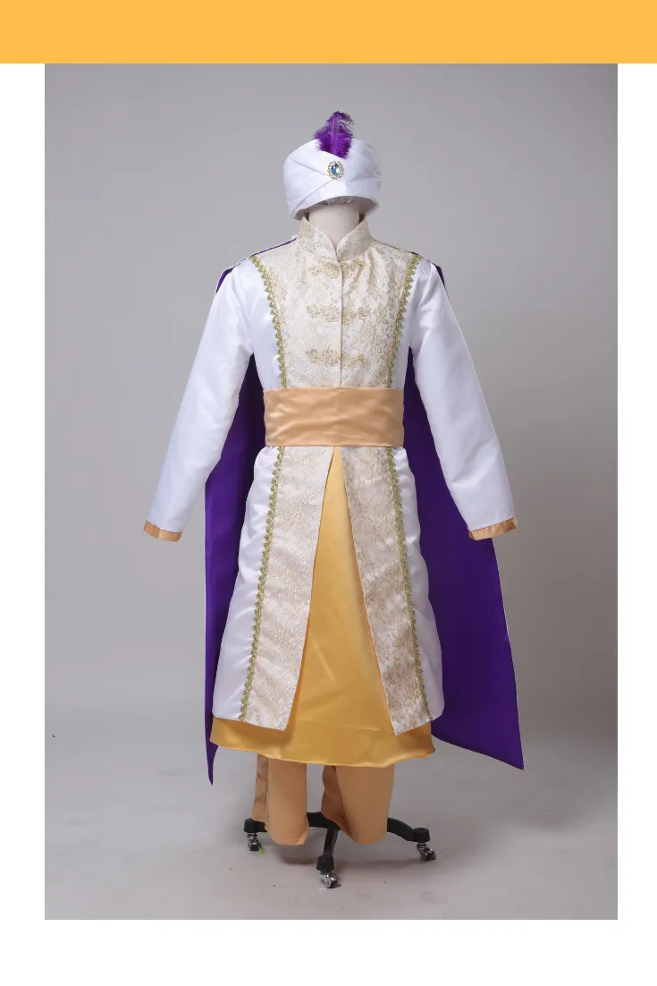 Prince Ali Brocade Satin Cosplay Costume