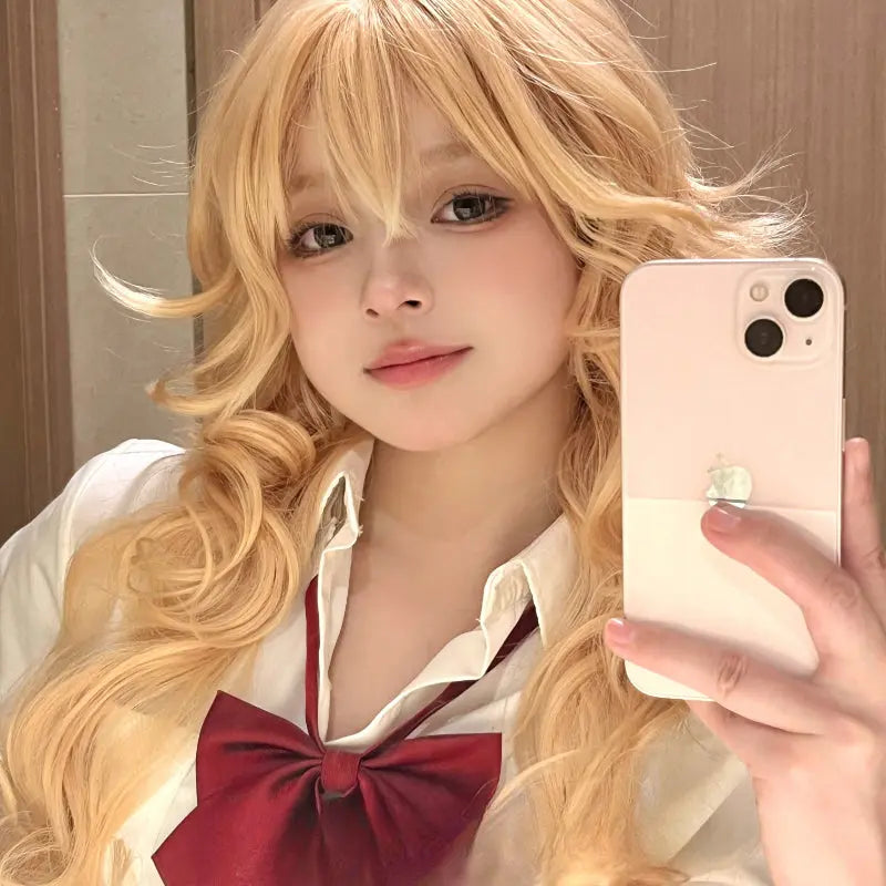 Princess Ame Blonde Curly Wig ON1512