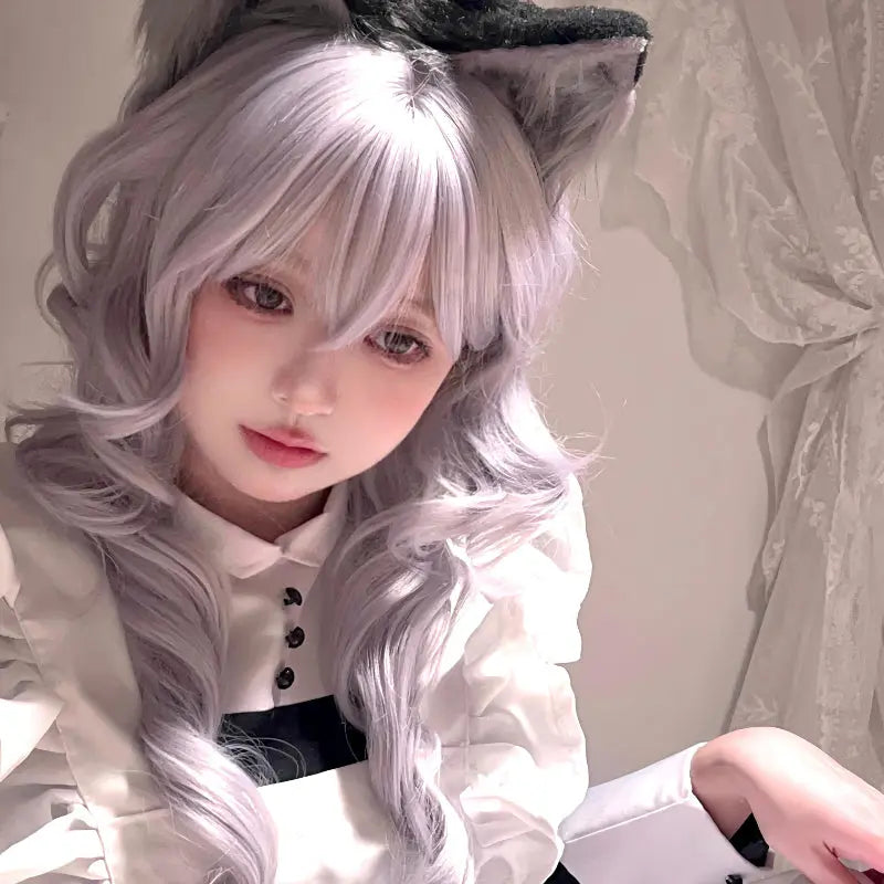 Princess Amu Silver Curly Wig ON1513