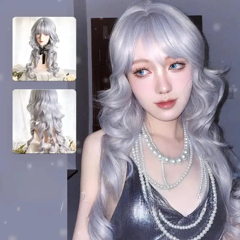 Princess Amu Silver Curly Wig ON1513