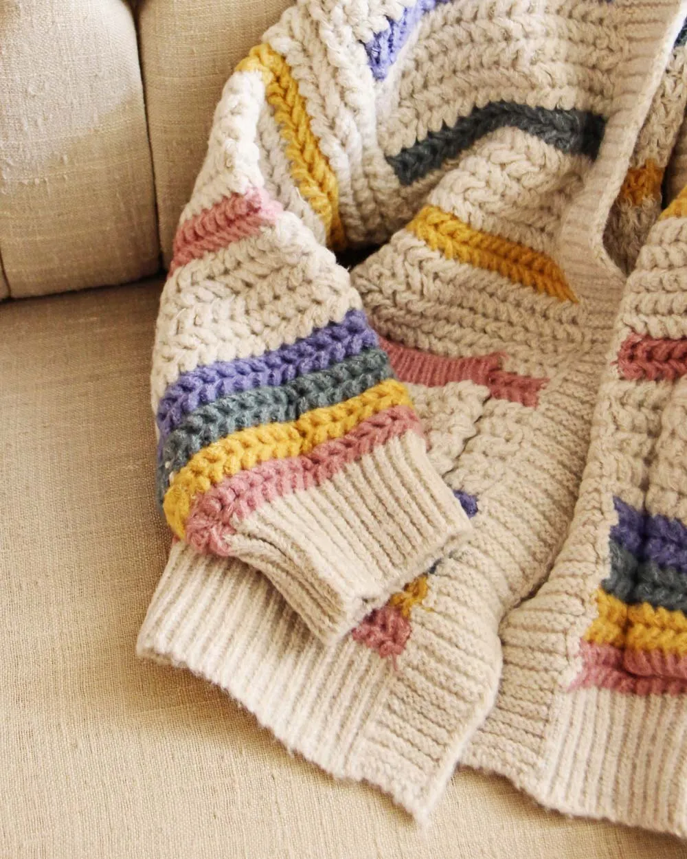 Rainbow Fisherman's Sweater