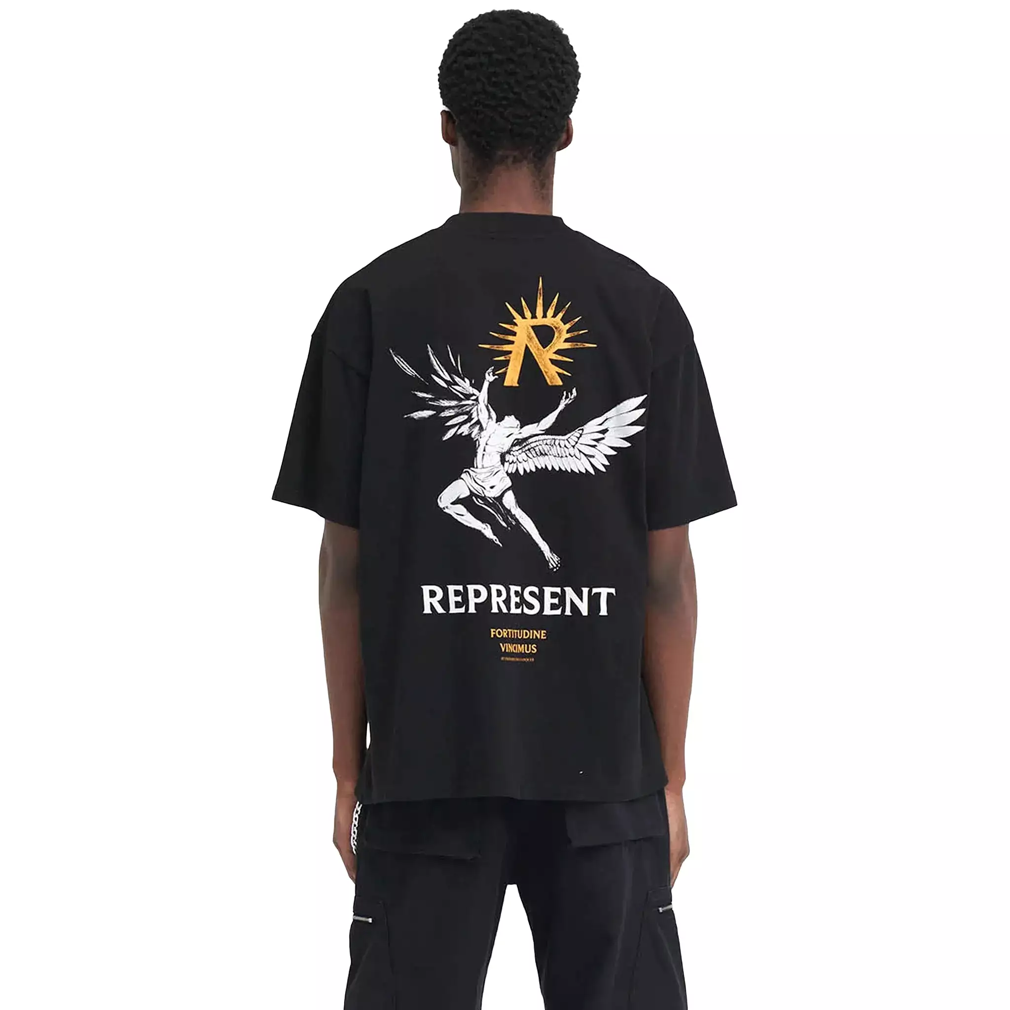 Represent Icarus Jet Black T Shirt