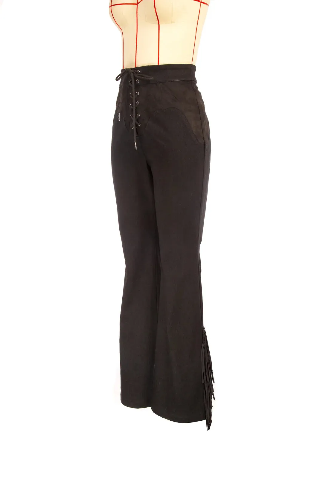 Rockin Rodeo Front Lace Chaps Style Jeans