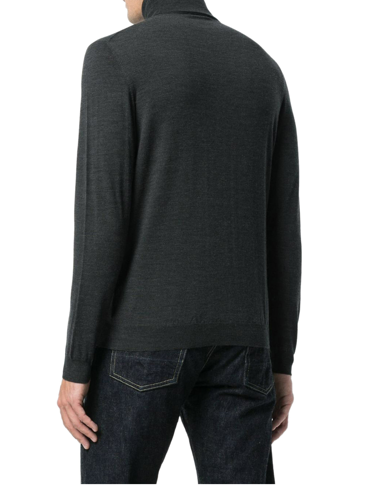 roll-neck fitted sweater