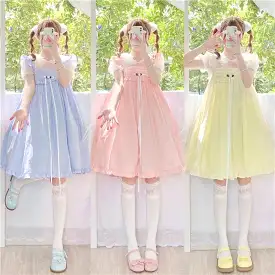 Rosie Pastel Kawaii Aesthetic Kawaii Princess Lolita Babydoll Summer Dress