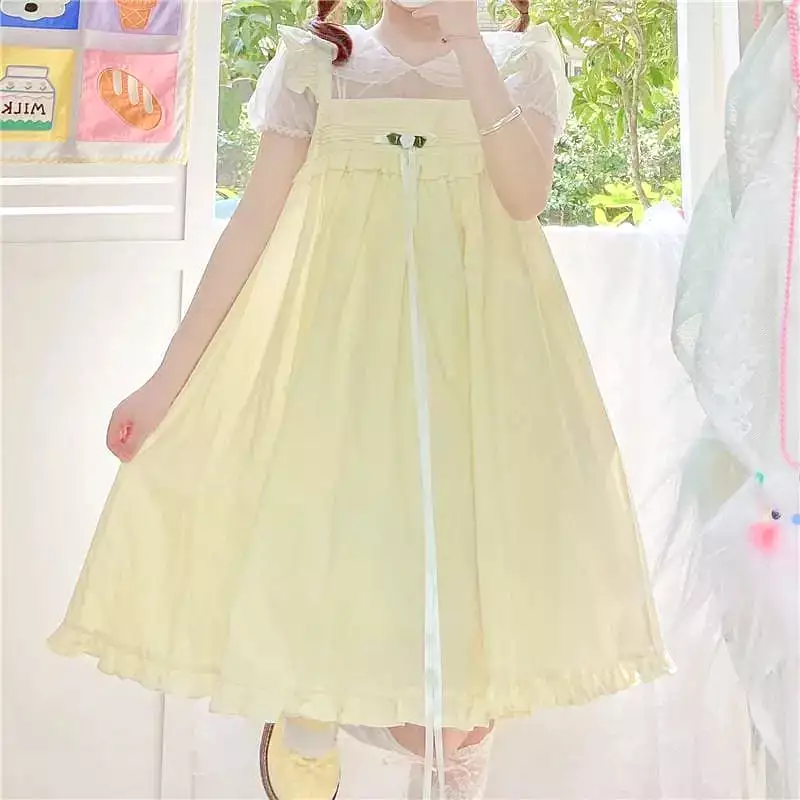 Rosie Pastel Kawaii Aesthetic Kawaii Princess Lolita Babydoll Summer Dress