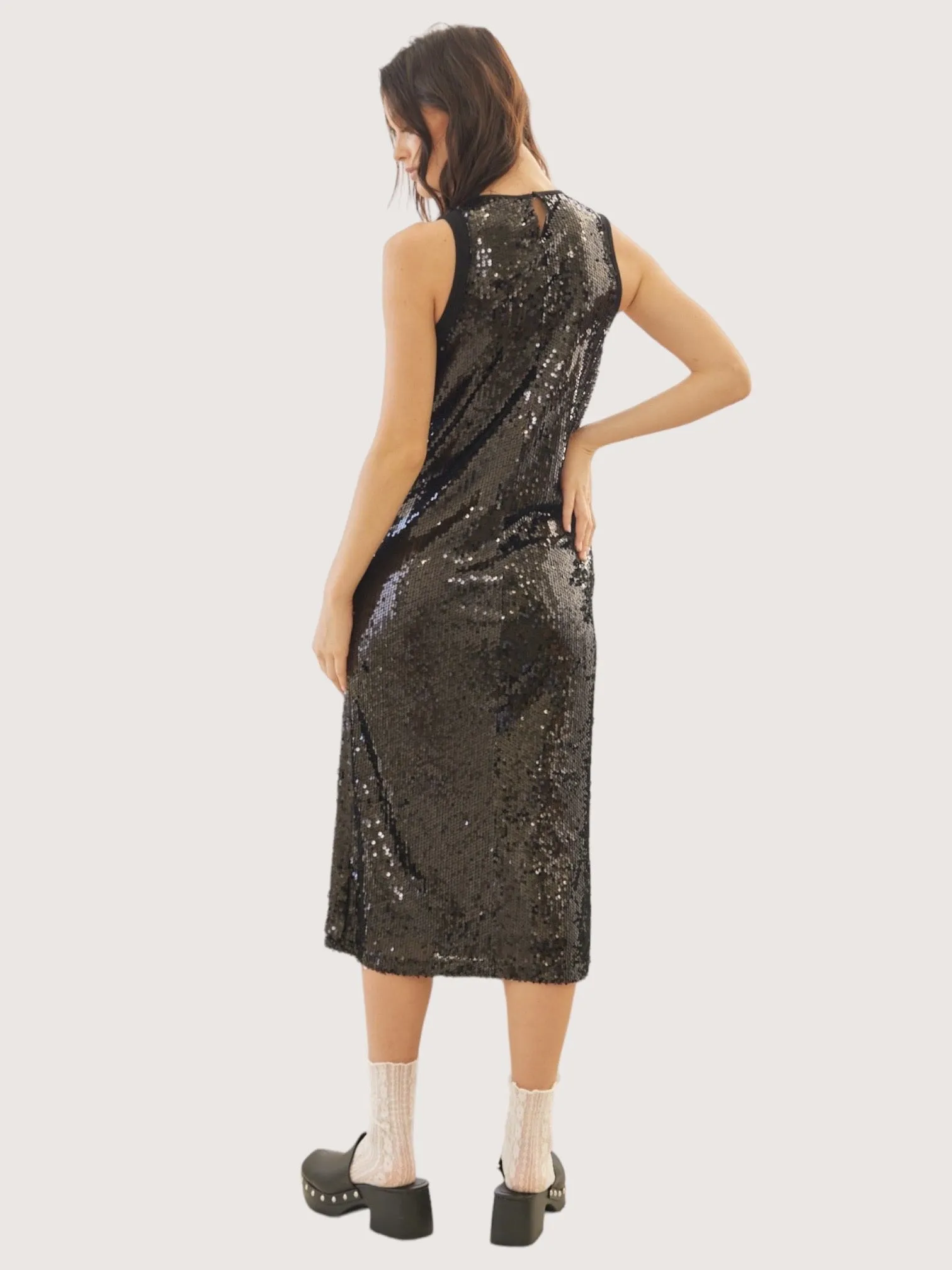 Sequined Midi Dress