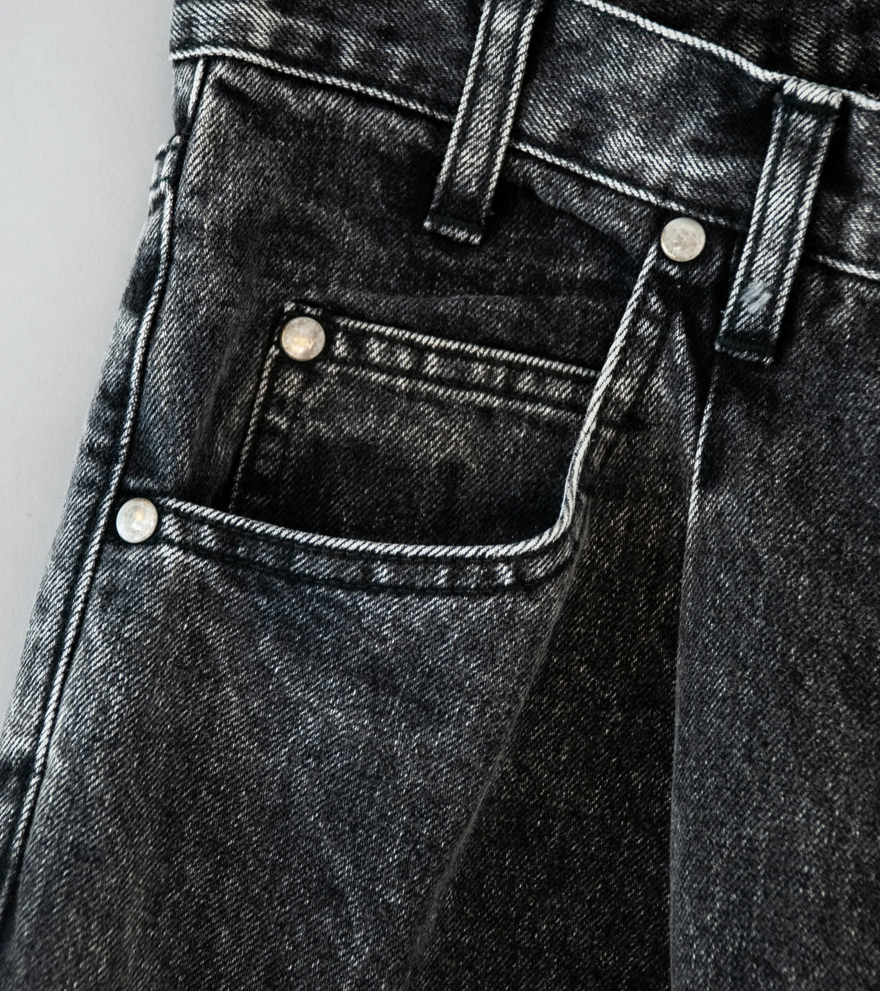 Stein 'Chemical Bleached Denim Jeans' (Black)