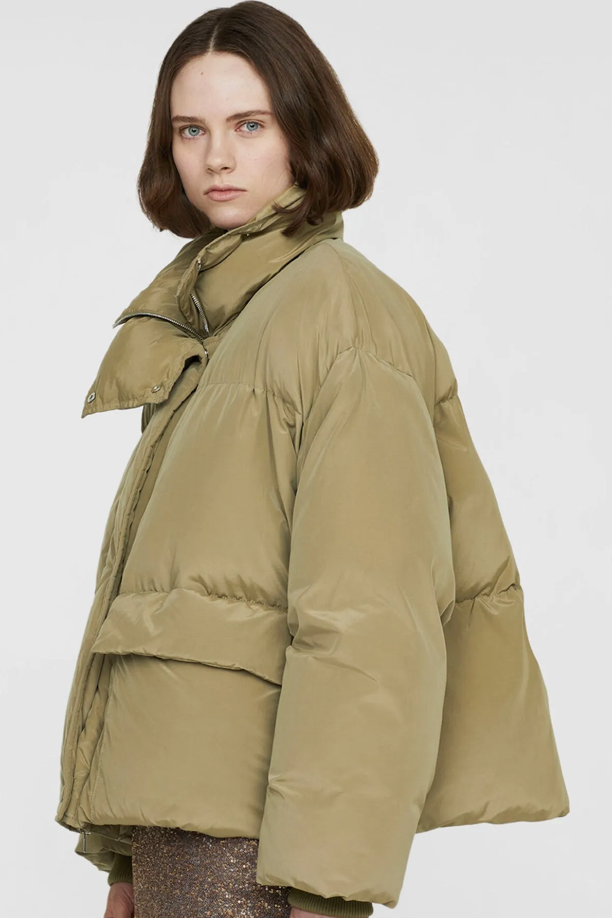 Stella McCartney Technical Puffer Jacket - Taupe