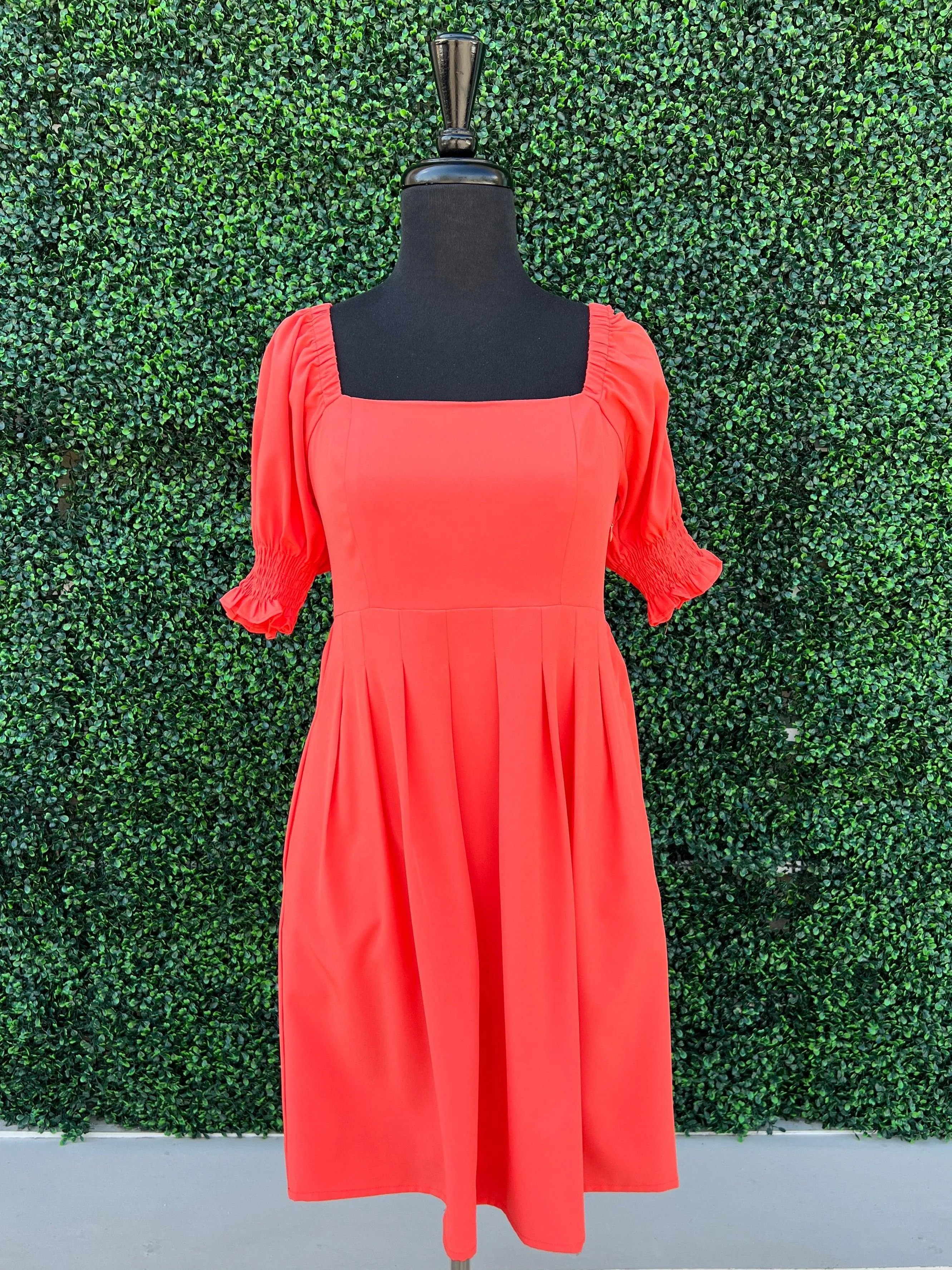 Tangerine Pop Dress