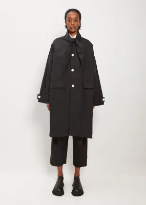 Technical Nylon Coat — Black