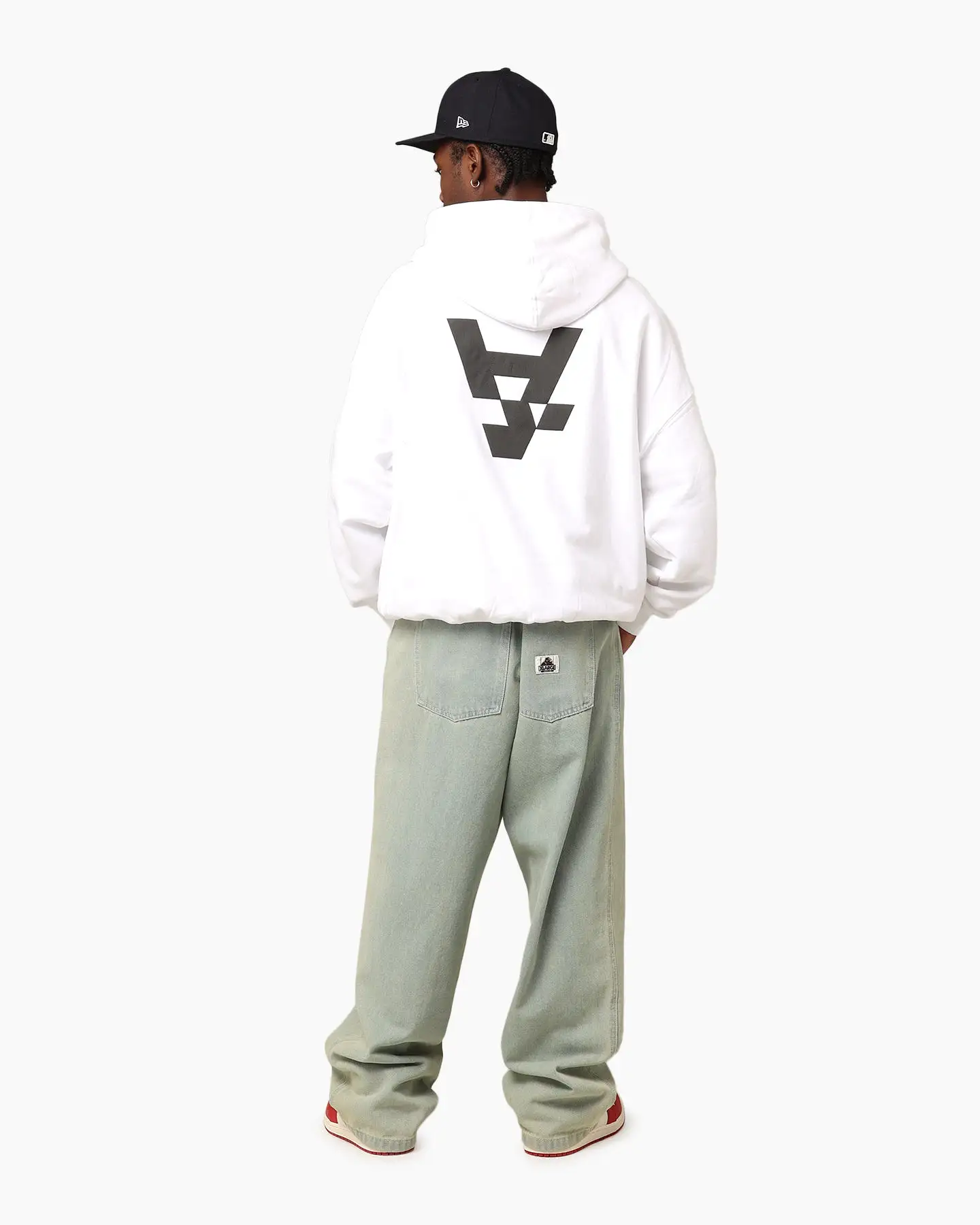 The Anti Order Anti Logo Boxy Hoodie White