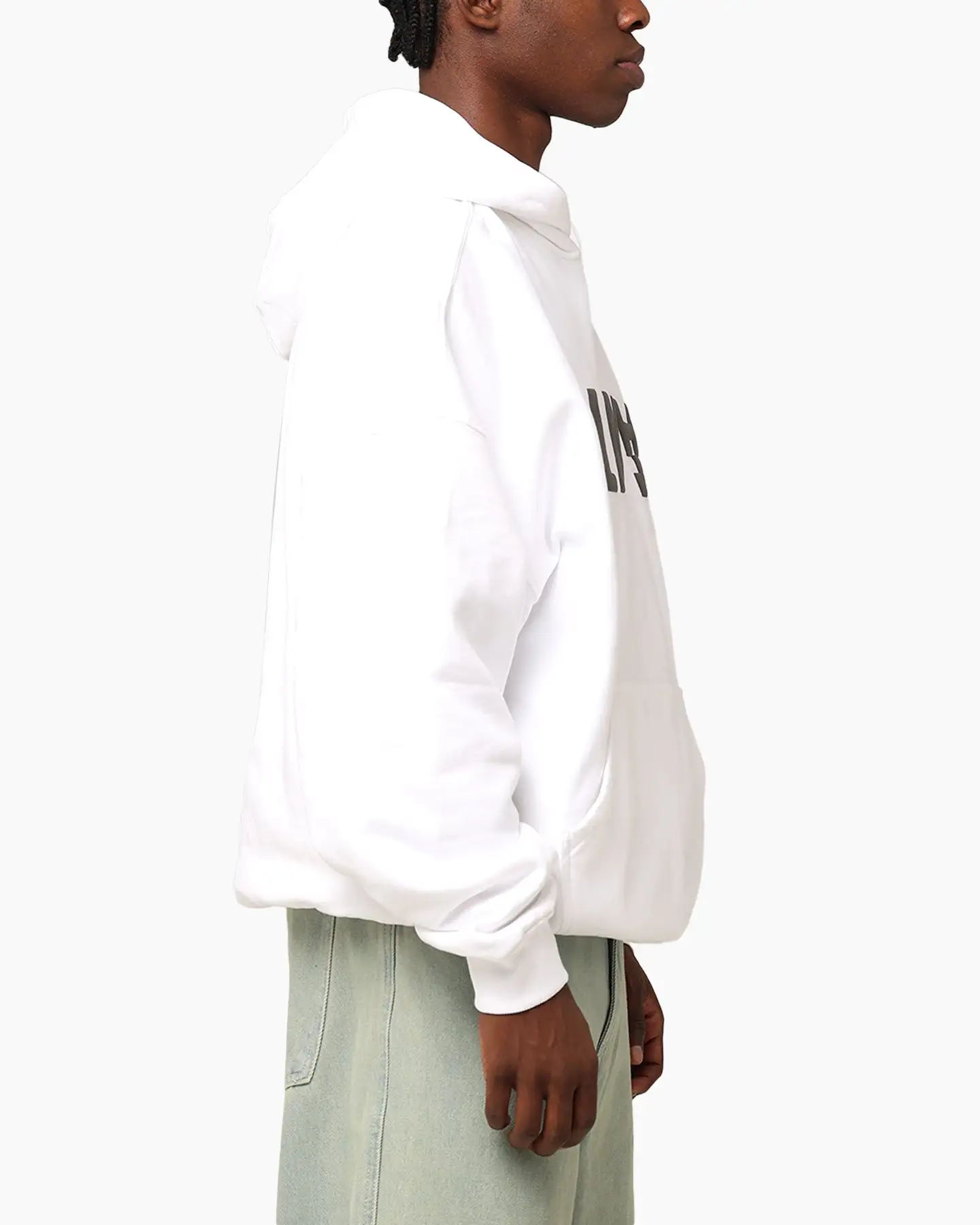 The Anti Order Anti Logo Boxy Hoodie White