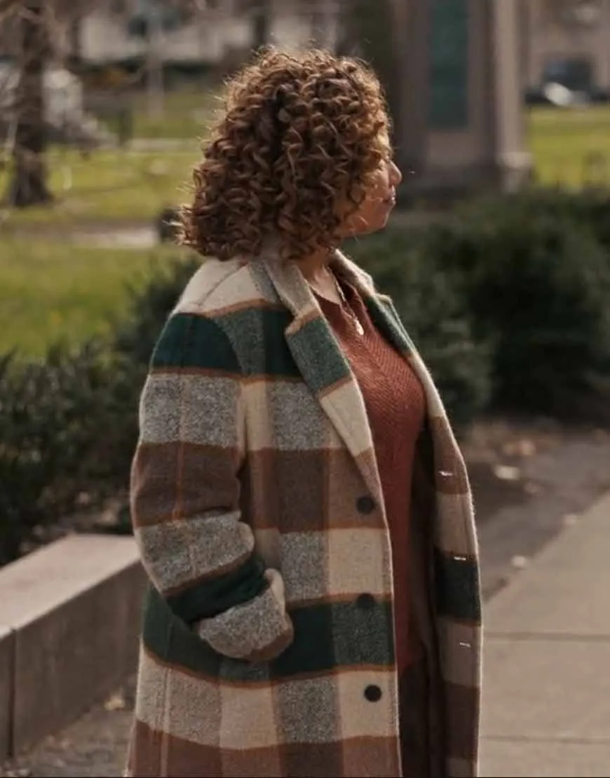 The Equalizer 2021 Queen Latifah Checked Coat | Ujackets.com - 40% Off