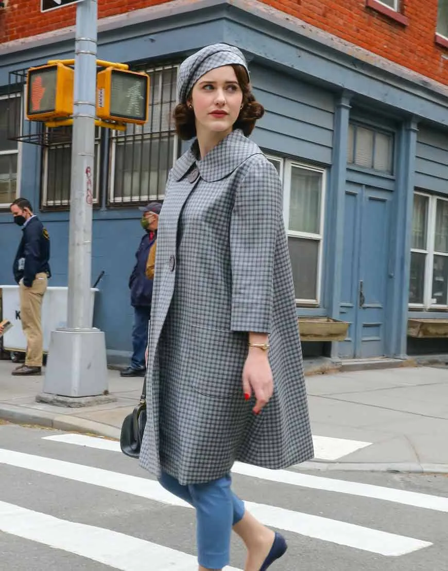 The Marvelous Mrs. Maisel S04 Rachel Brosnahan Grey Coat | Ujackets