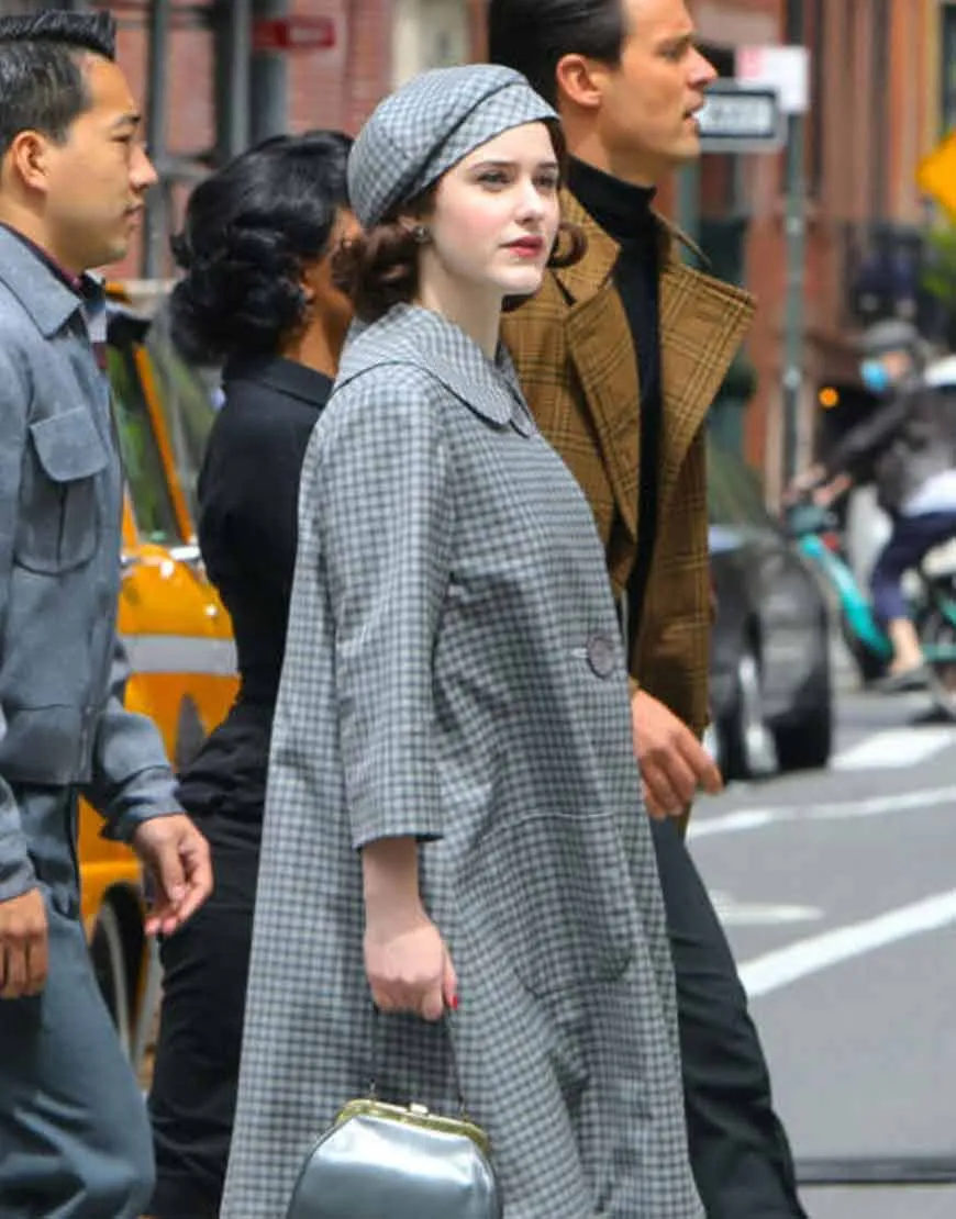 The Marvelous Mrs. Maisel S04 Rachel Brosnahan Grey Coat | Ujackets