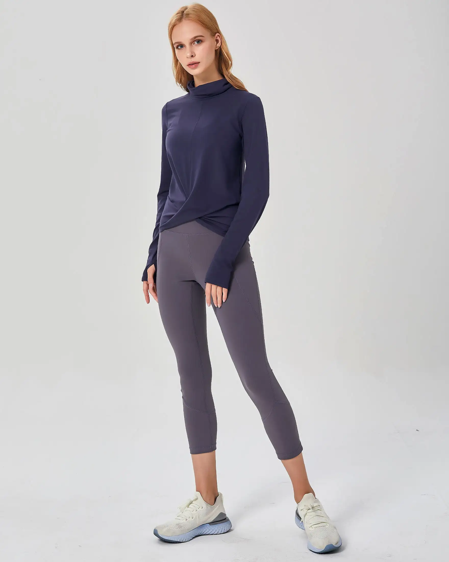 Turtle-Cowl Neck Coziplex Long Sleeve