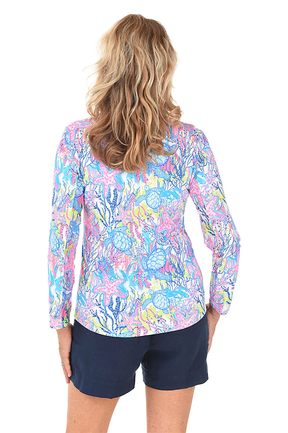 Turtle Harbor Cooling UPF50+ Mock Neck Top