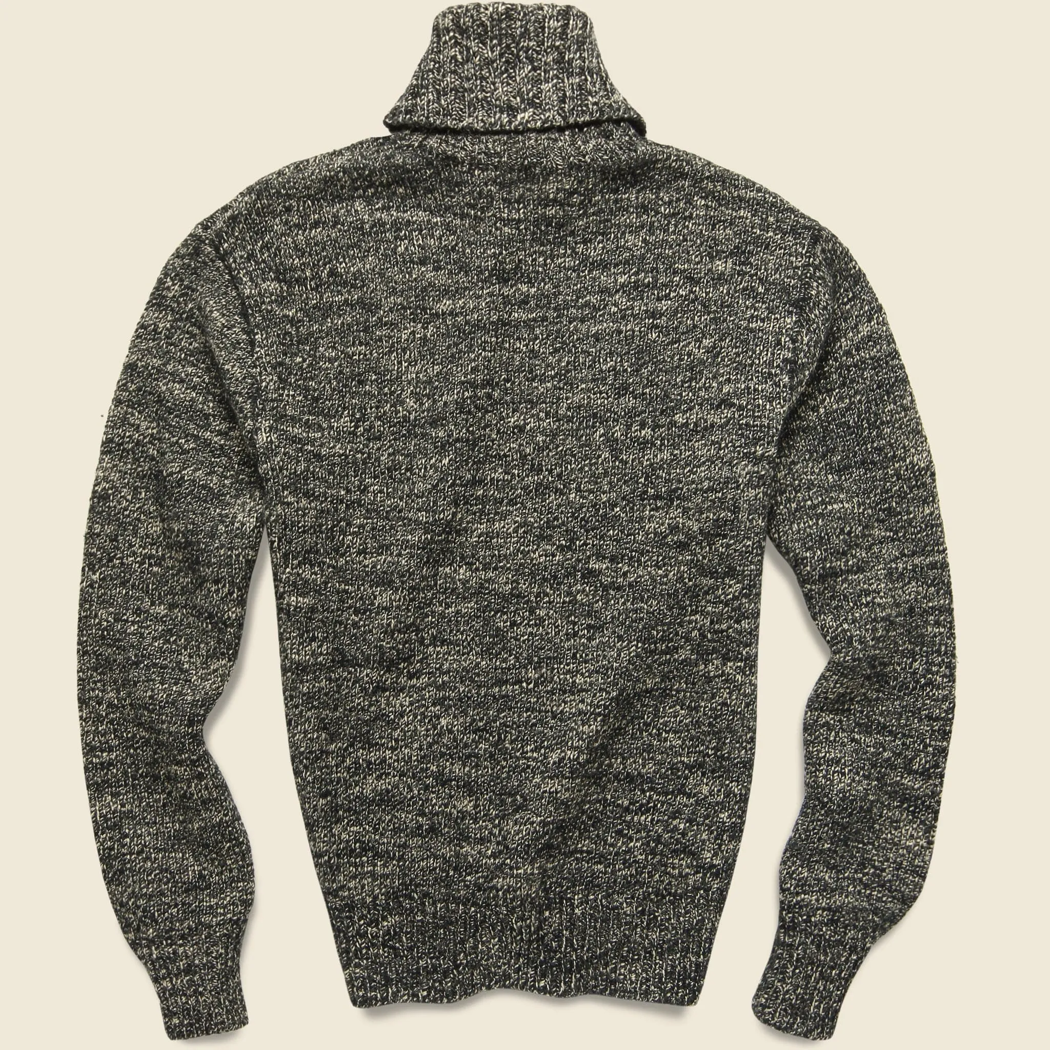 Turtleneck Pullover - Salt Pepper Marl