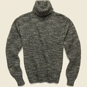 Turtleneck Pullover - Salt Pepper Marl