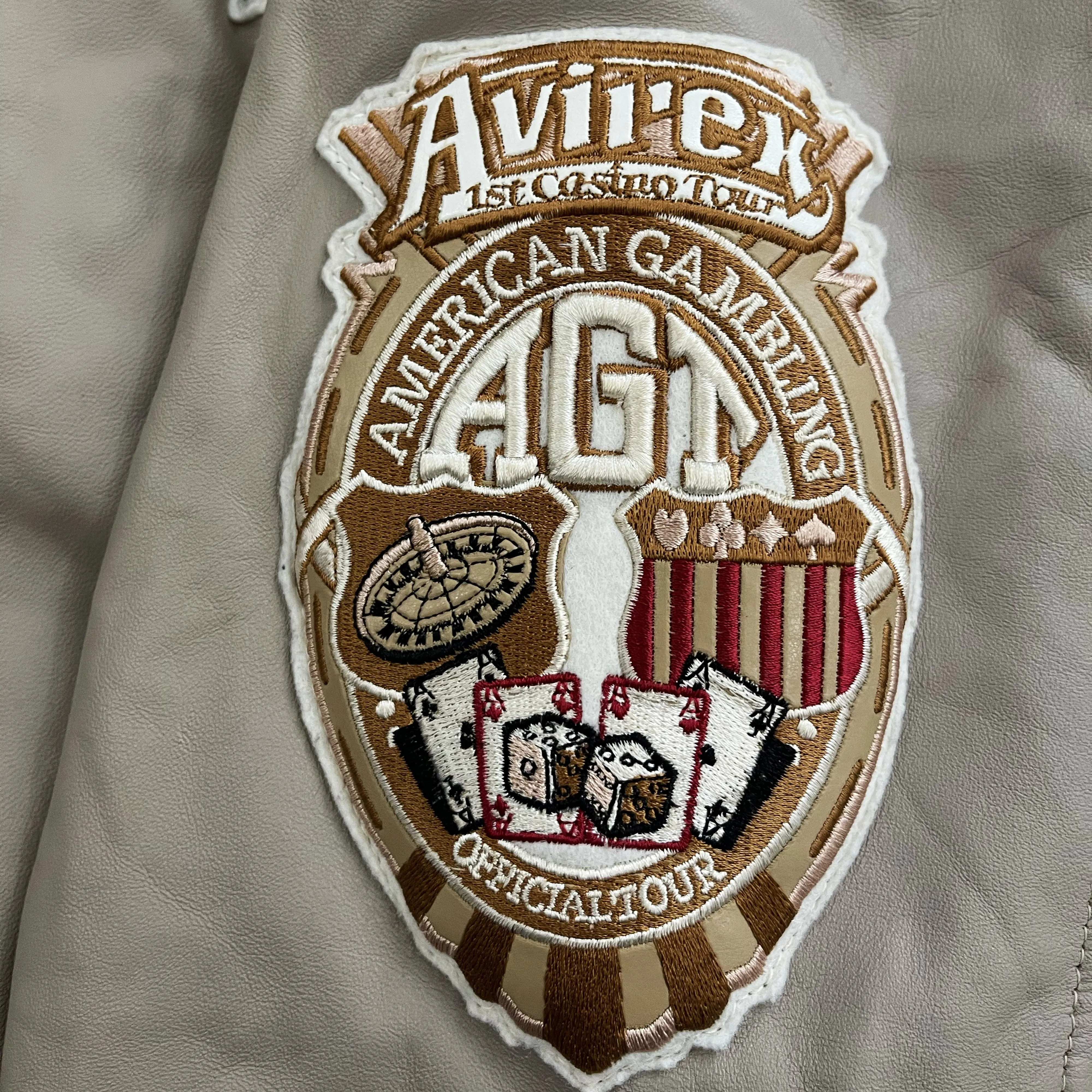 Vintage Avirex Leather Varsity Jacket