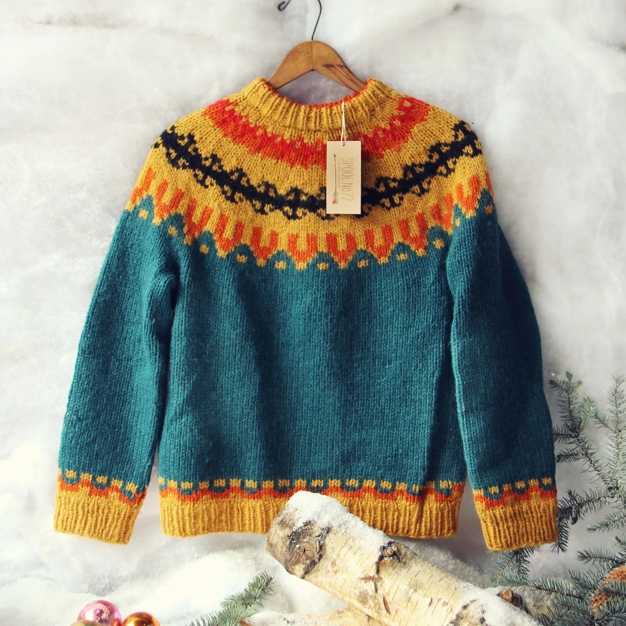 Vintage Cozy Ski Sweater