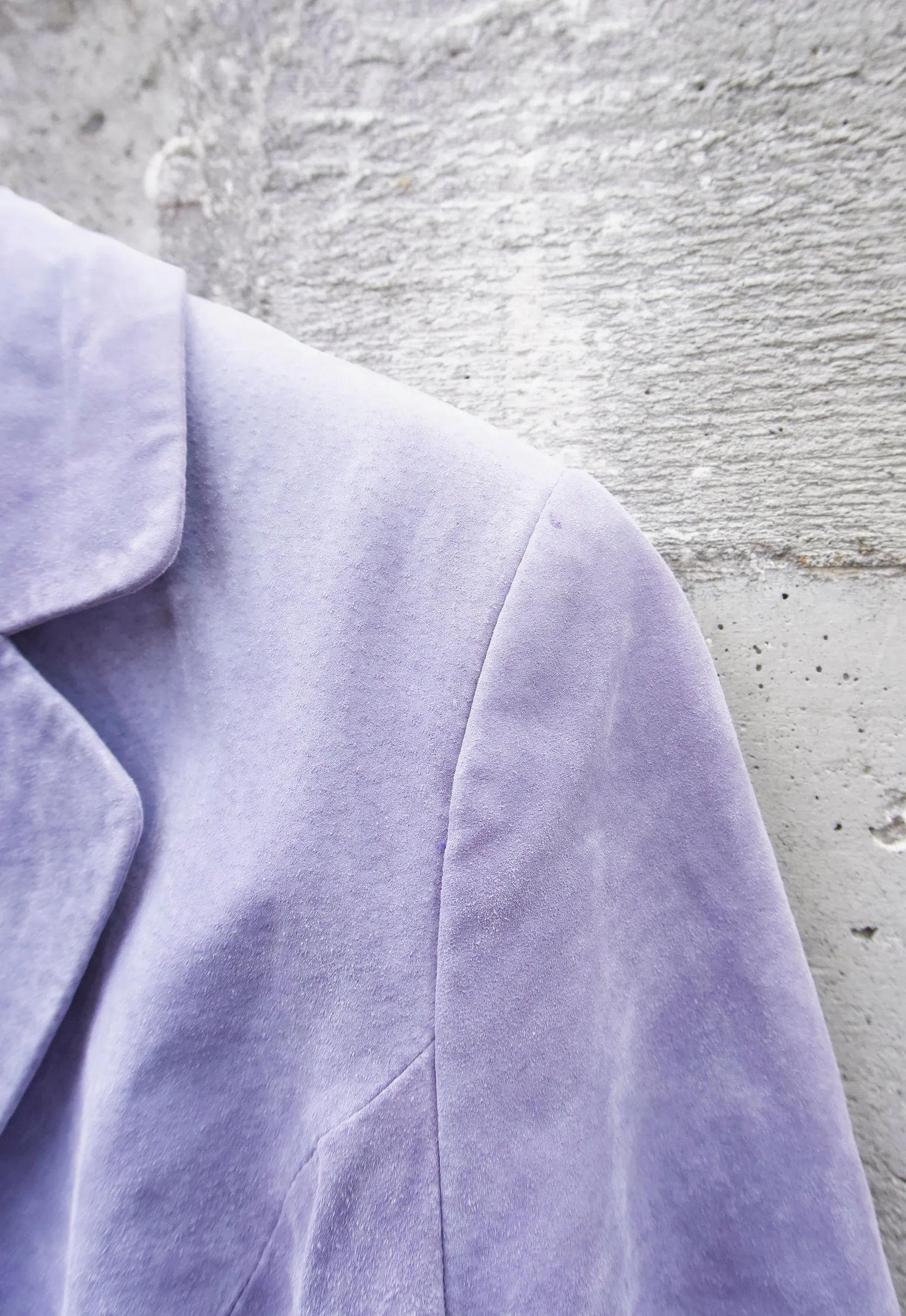 Vintage Lavender Suede Blazer