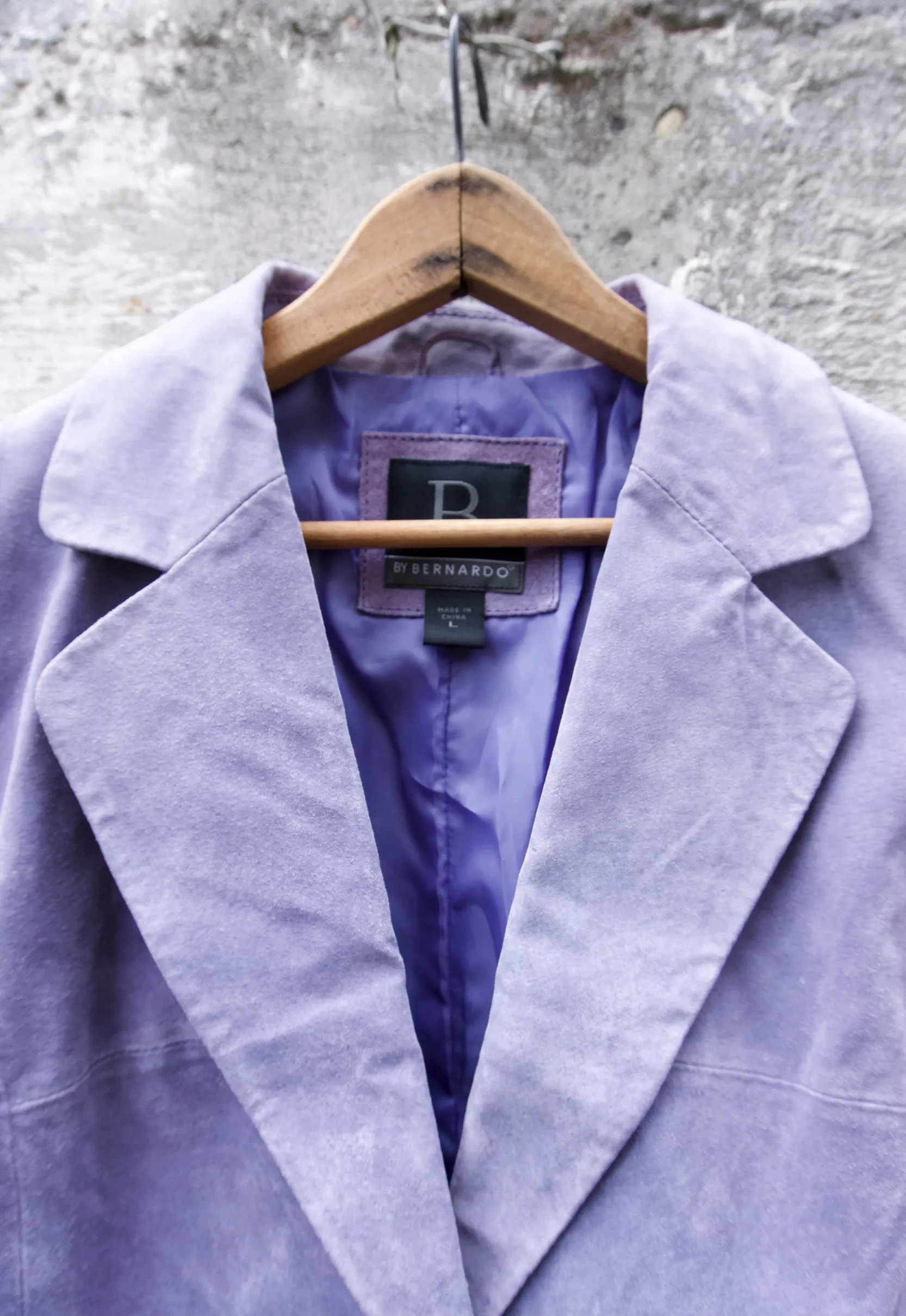 Vintage Lavender Suede Blazer