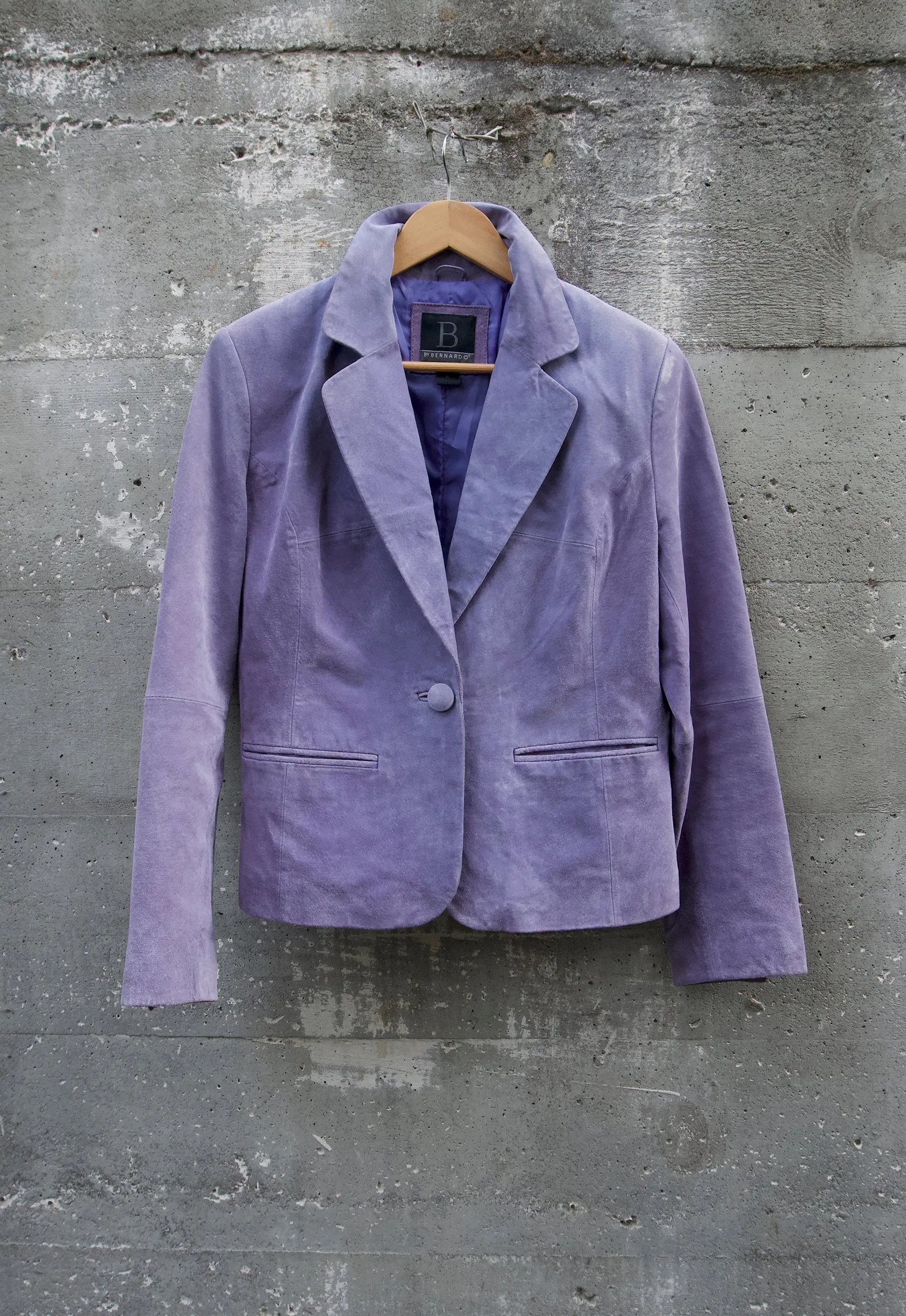 Vintage Lavender Suede Blazer