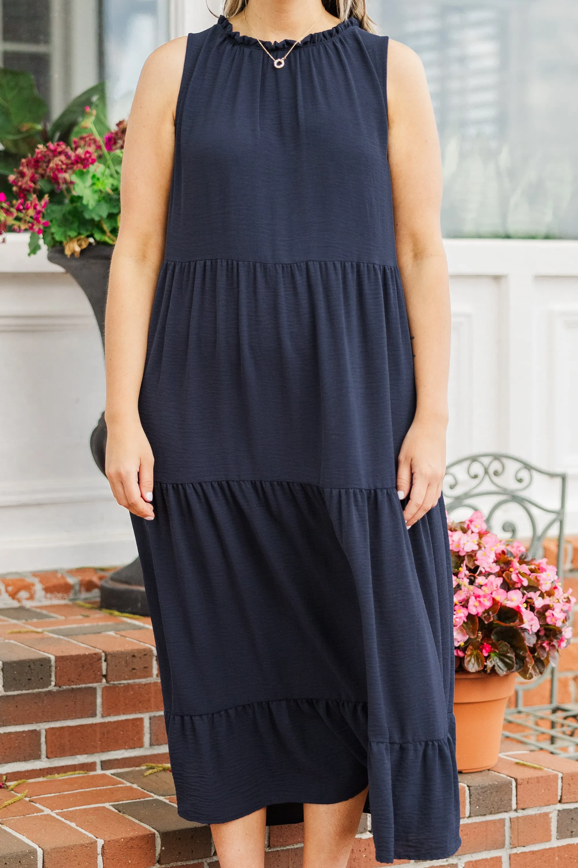 Weekend Wardrobe Maxi Dress, Navy Blue