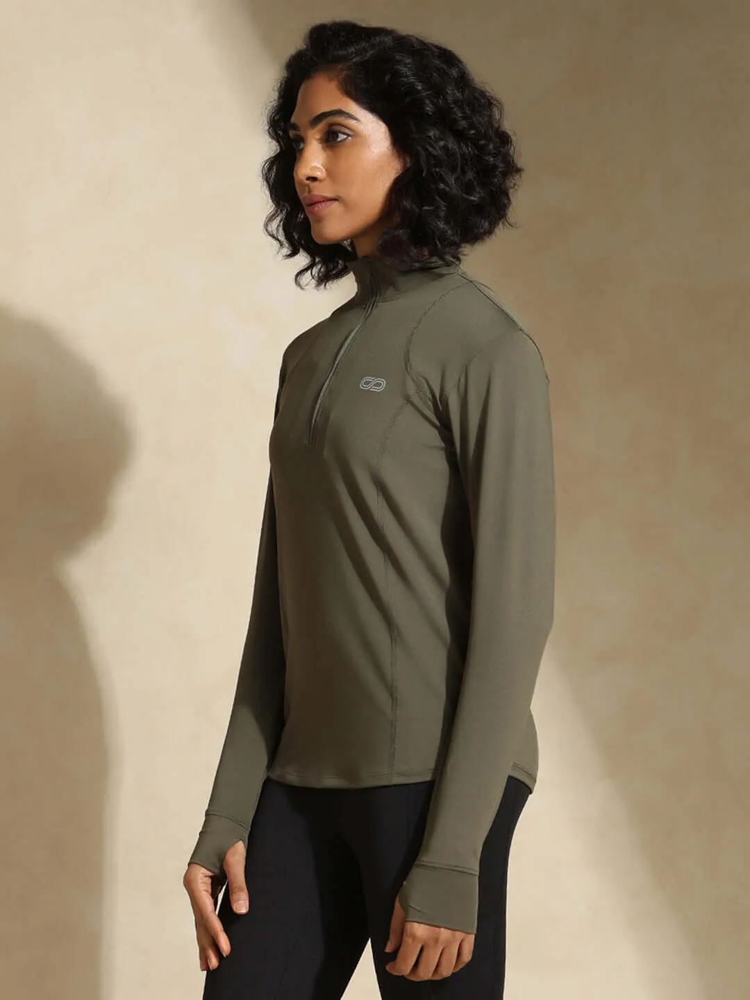 Women's Ath Runner Zip Neck Sea Turtle