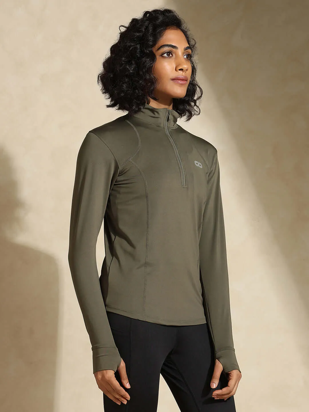 Women's Ath Runner Zip Neck Sea Turtle