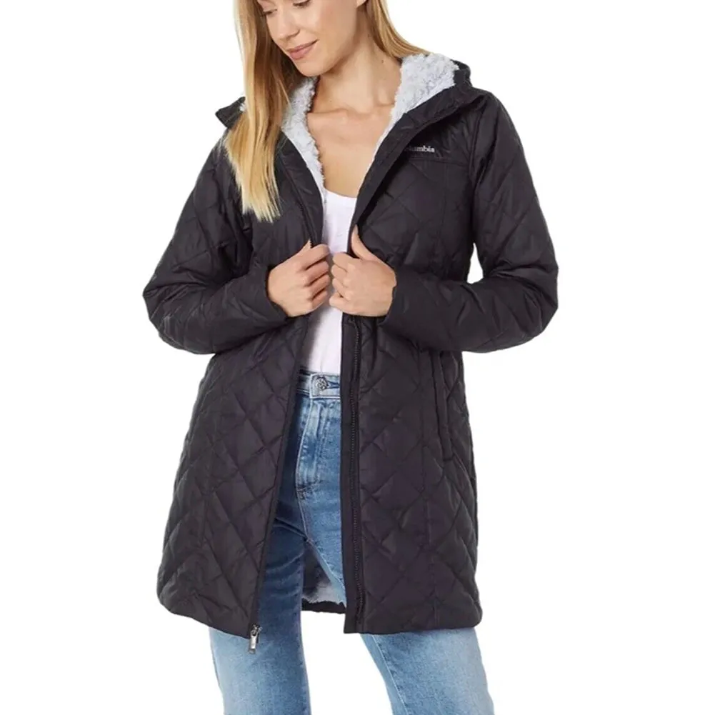 Women's Copper Crest Hooded Long Jacket - 1894511