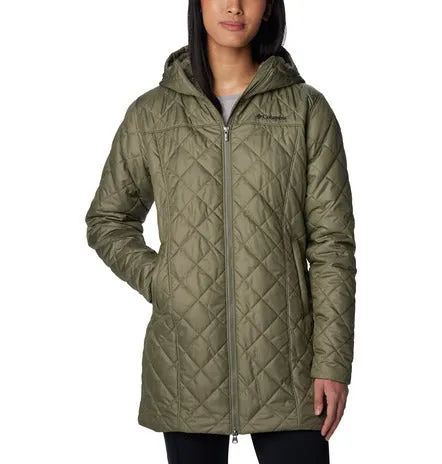 Women's Copper Crest Hooded Long Jacket - 1894511