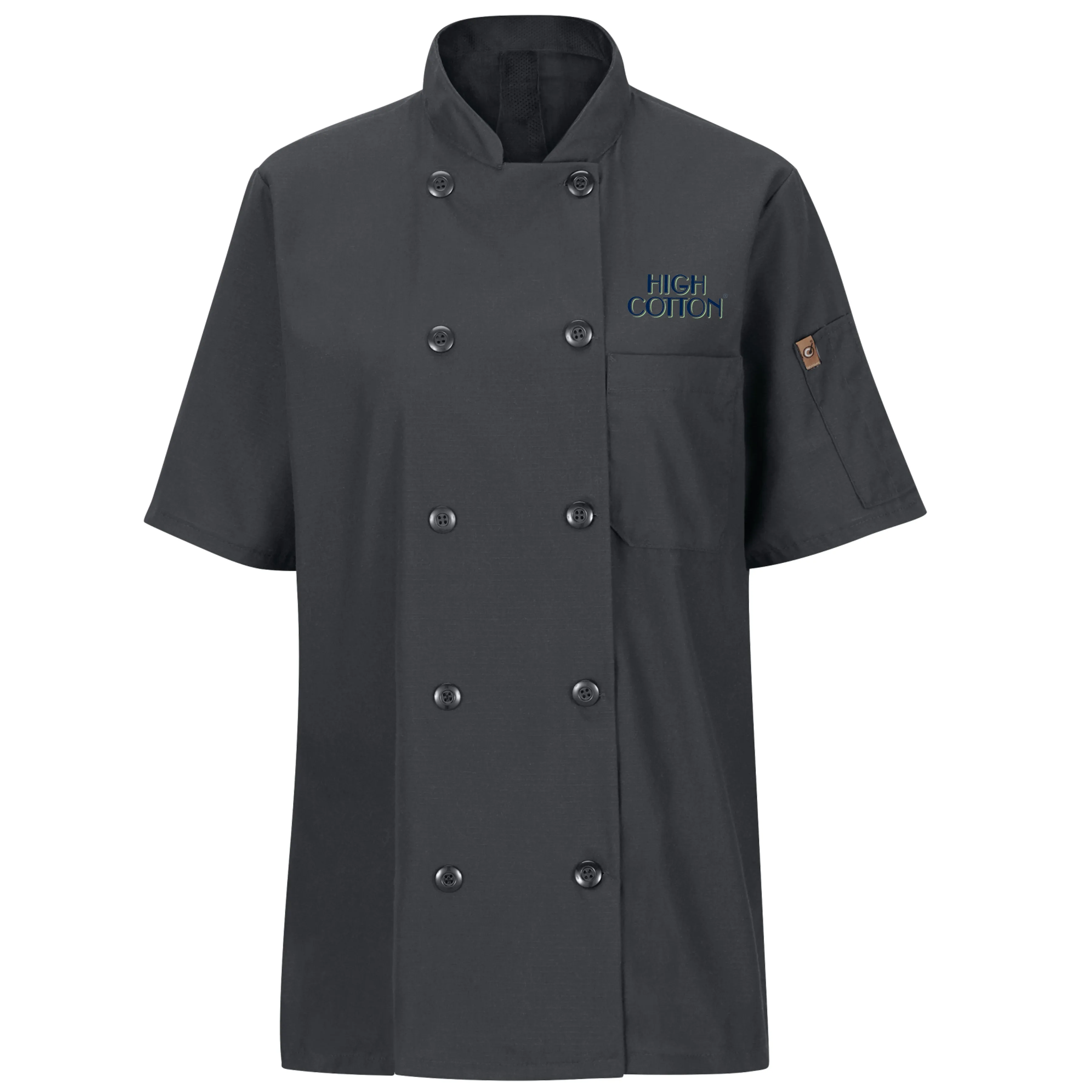 Women's Short Sleeve Chef Coat with OilBlok + MIMIX